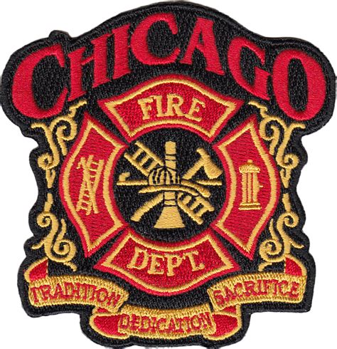 CHICAGO FIRE DEPARTMENT CREST PATCH - Chicago Cop Shop