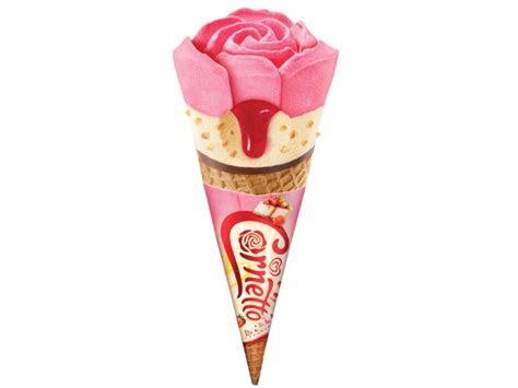 Kwality Walls Royal Kulfi Cornetto Ice Cream Filled With Rose Sauce Almonds, Smooth, Frozen ...