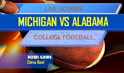 Michigan vs Alabama Score: Citrus Bowl Results