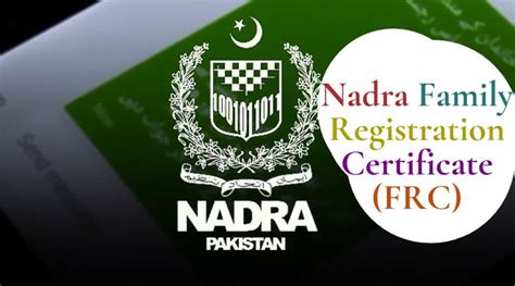 Nadra Family Registration Certificate (FRC) | Certificate, Registration, Nadra pakistan