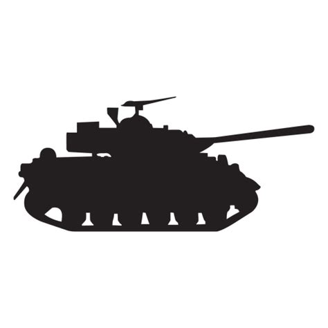 Military tank silhouette - Transparent PNG & SVG vector file