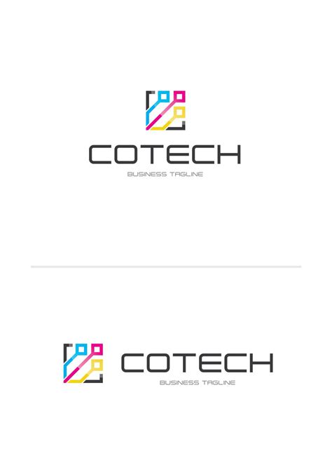 Color Tech Logo Template by Ardies | Codester