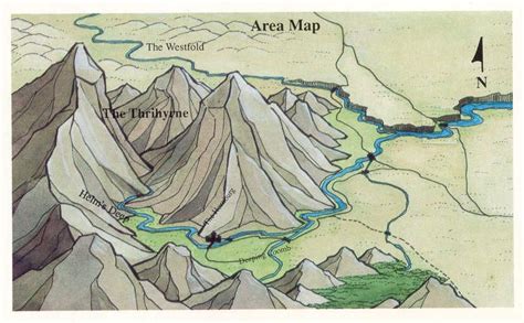 Map of Helm's Deep for "Treason at Helm's Deep" Middle-earth Quest rpg ...