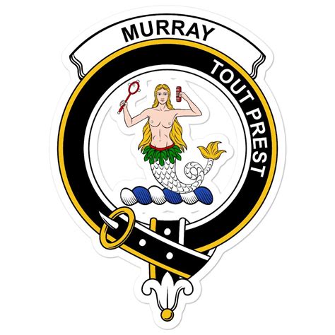 Murray (of Dysart) Clan Crest Vinyl Sticker - Allcrests & Celtic Creations