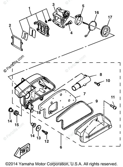 Yamaha Scooter 1999 OEM Parts Diagram for Intake | Partzilla.com