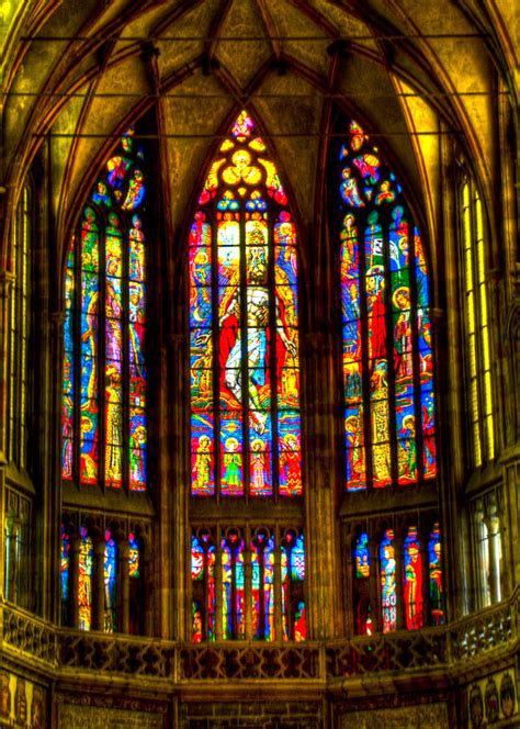 St Vitus Main Altar Stained Glass Photograph by Jon Berghoff