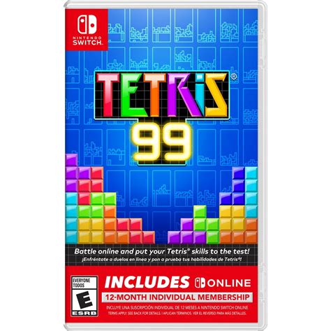 Tetris 99 + 12 Month Online Individual Membership, Nintendo Switch, [Physical], 045496596644 ...