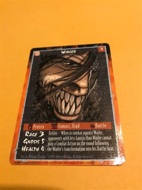 WAILER : RAGE WYRM CCG Character card; rare Werewolf White Wolf, Pentex Fomori | eBay