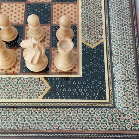 Persian Khatam Chess & Backgammon | Persian Marquetry Chess & Backgammon Sets Collection | Drift ...