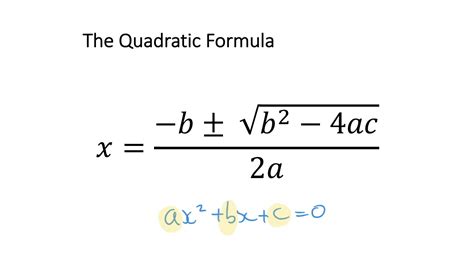 Solving Quadratics Equations - Quadratic Formula Example 1 - YouTube