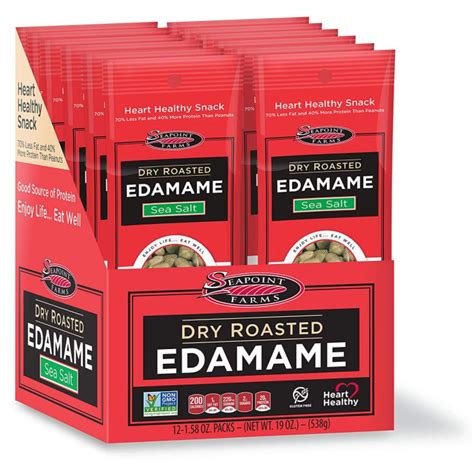 Edamame Snacks - Sea Salt Dry Roasted Edamame 12-Pack as low as $9.88!