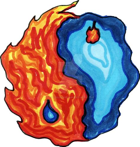 Fire Water Yin Yang by TattooedWingDesigns on DeviantArt