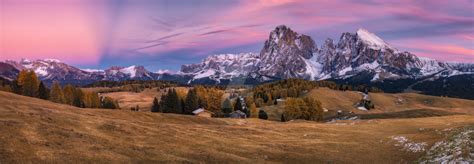 Panorama plateau Alpe di Siusi after sunset by naumenkophotographer on DeviantArt