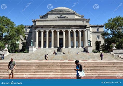 NYC: Columbia University Library Editorial Image - Image: 20954415