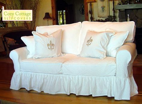 Cozy Cottage Slipcovers: Camel Back Sofa