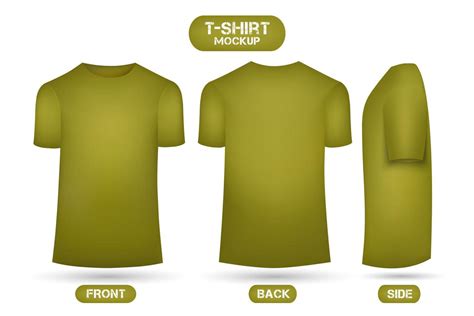 Plain yellow t-shirt mockup 13387736 Vector Art at Vecteezy