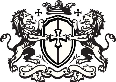 Heraldic Lion Crest 9 Stock Illustration - Download Image Now - iStock