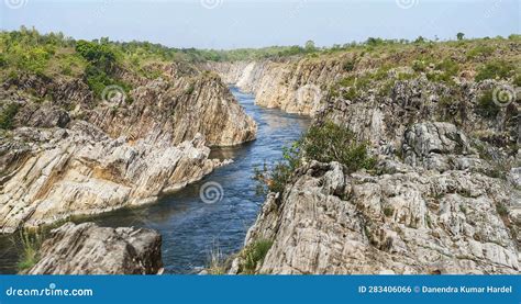 A Natural View of Narmada River Flowing within Rift Velly, Bhedaghat ...