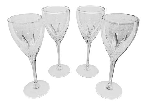 Lenox Firelight Etched Crystal Stemware - Set of 4 on Chairish.com ...