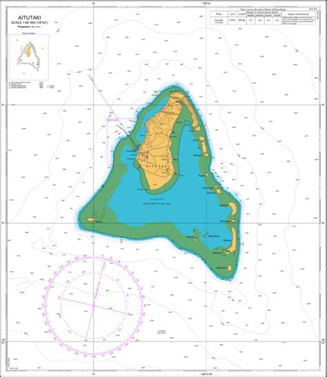 Aitutaki Map by Land Information New Zealand | Avenza Maps