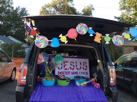 Fall Carnival Trunk or Treat - God's Work - Christian - Jesus - Sweetest Name I Know # ...