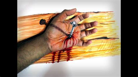 Trick Art | How to draw Christ-hand | 3D Art - YouTube