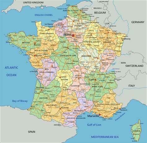 France Map - Guide of the World