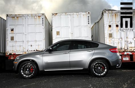 Metallic Gray BMW X6 on Black Wheels by Exclusive Motoring — CARiD.com ...