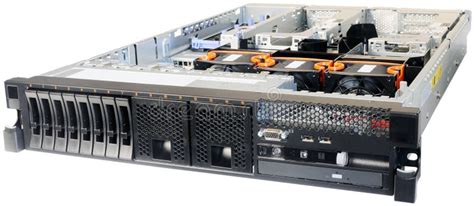 Rack-mount Server Over White Stock Image - Image of hardware, mounted: 19070673