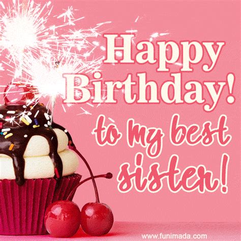 Happy Birthday Wishes For Sister Gif