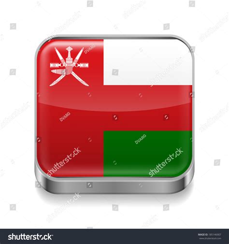 Metal Square Icon Omani Flag Colors Stock Vector (Royalty Free) 185146907 | Shutterstock