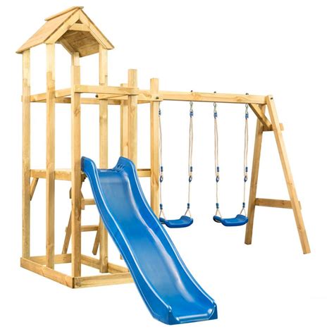 Kids Wooden Garden Swing & Slide Set | Kidaroos