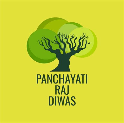 panchayati raj diwas poster design 18726767 Vector Art at Vecteezy