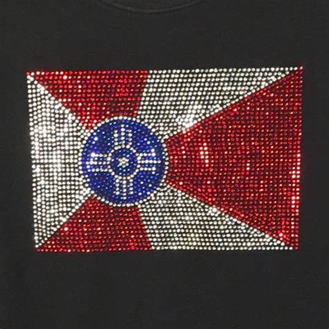 Rhinestone Wichita Flag Shirt