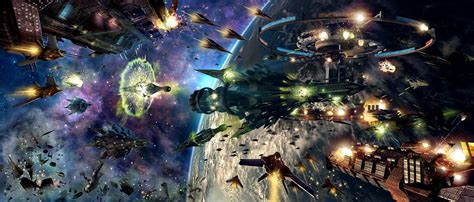 ArtStation - space battle