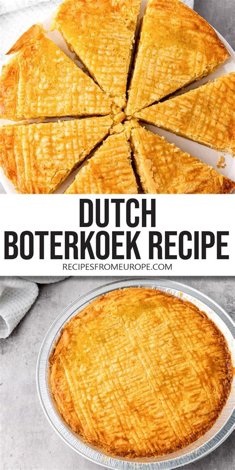 Boterkoek (Dutch Butter Cake) - Recipes From Europe