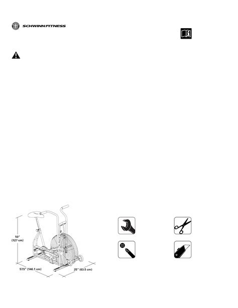 Schwinn Airdyne AD4 User Manual | 8 pages