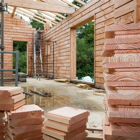 Life-Sized Lincoln Logs: Wooden Bricks Make Building a House Crazy Easy