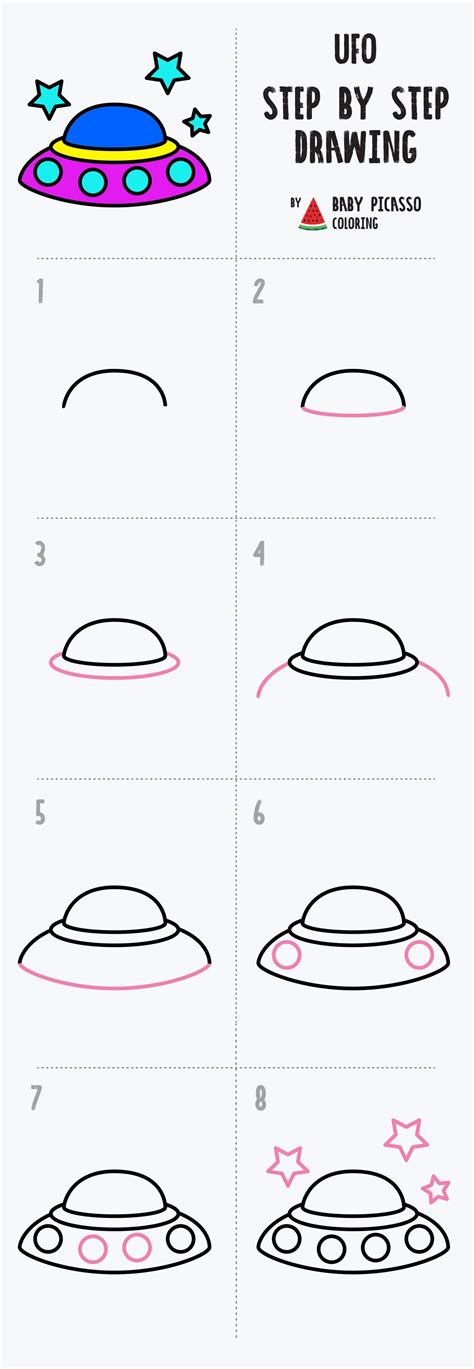 How To Draw A Ufo Step By Step at Drawing Tutorials