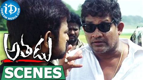 Athadu Movie Scenes - Brahmaji Planning To Kill Mahesh Babu - Trisha || Trivikram - YouTube