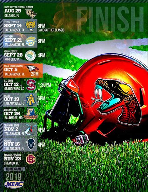 2019 FAMU Football Schedule