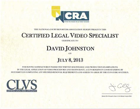 Certified Legal Video Specialist and Videographer in Los Angeles