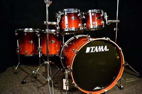 Used Tama Starclassic 5pc Dark Cherry Fade | Tama, Drums, Music stuff