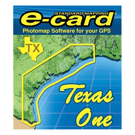 Standard Mapping Services Classic Marine Map GPS E-Cards - TX One ...