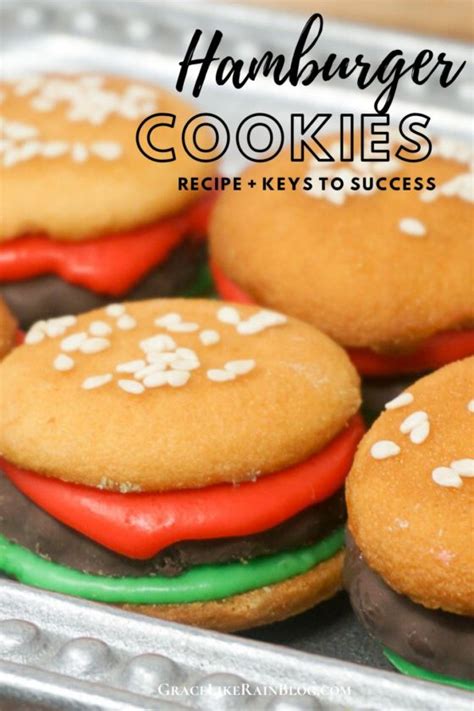 Hamburger Cookies - Grace Like Rain Blog: Recipes From Our Family to Yours