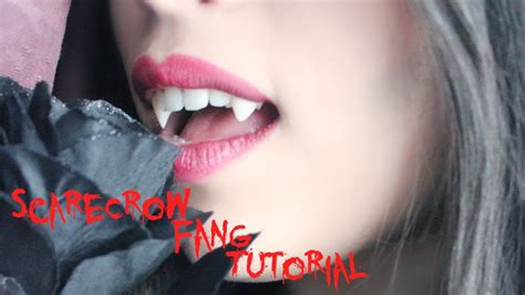 ScareCrow Vampire Fangs Tutorial - YouTube