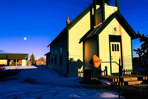 Old School House Hartsel, Colorado | day before full | Thomas Elliott | Flickr