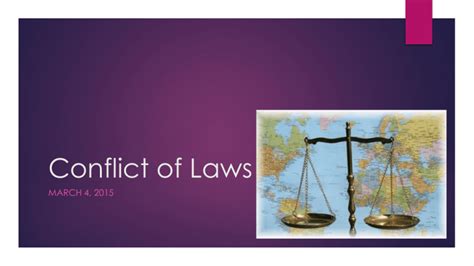 Conflict of Laws