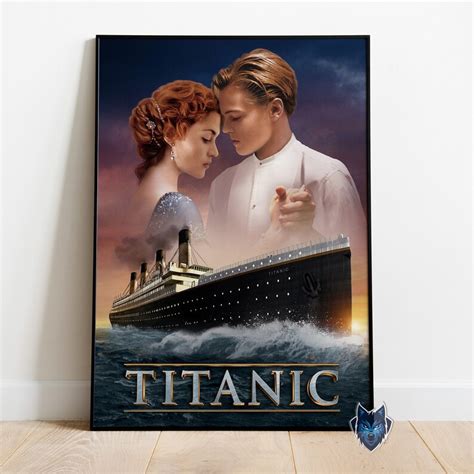 Titanic Poster Leonardo Dicaprio Wall Art Rolled Canvas - Etsy