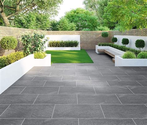 Granito Black Outdoor Matt Porcelain Slab Tiles - Tiles from Tile ...